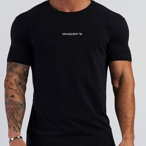 VANQUISH CORE MEN'S BLACK SHORT SLEEVED T SHIRT